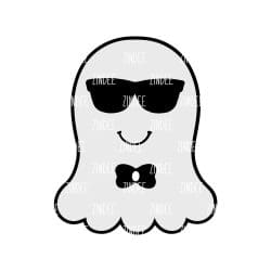 Ghost 2 – Acrylic Badge Reel Blank (2") No Hole | Optional Sticker or UV DTF