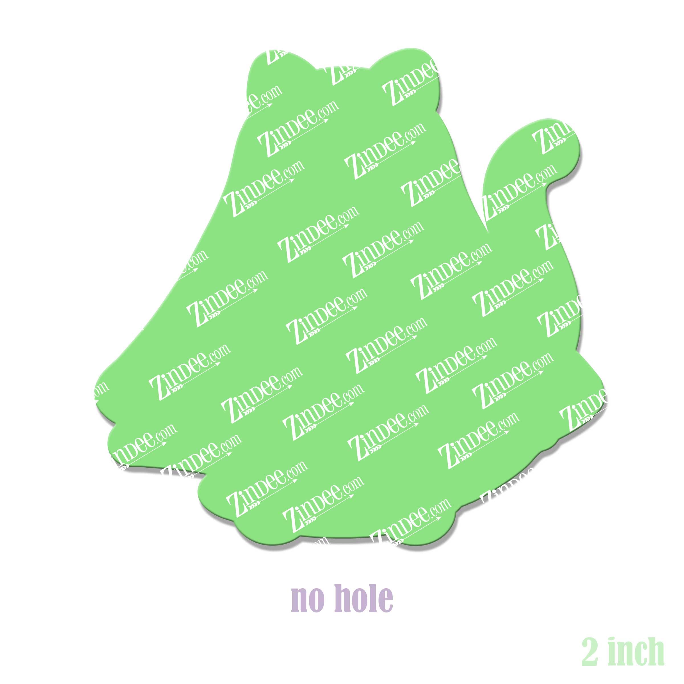 Alternative view of Ghost Cat Acrylic Blank- Sticker- UV DTF (2 inch) NO HOLE