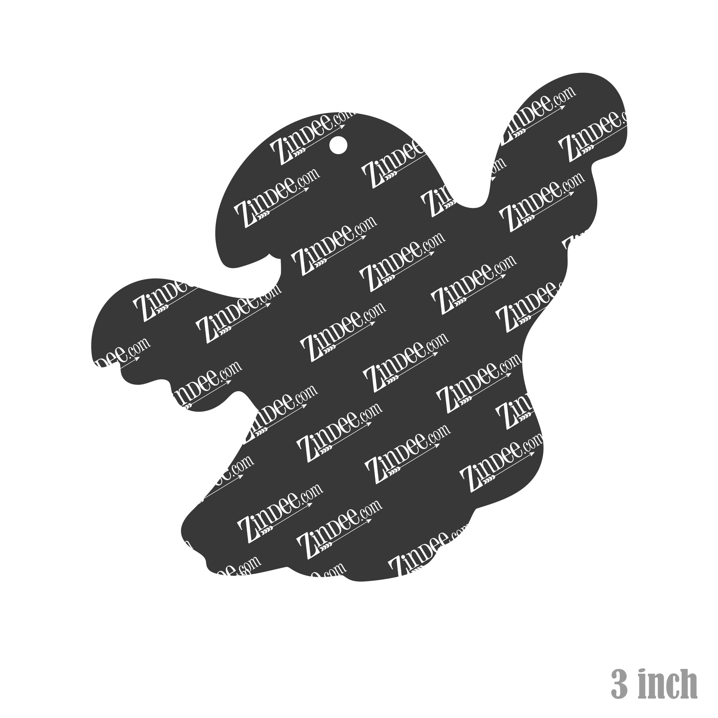 Ghost acrylic blank (3 inch)