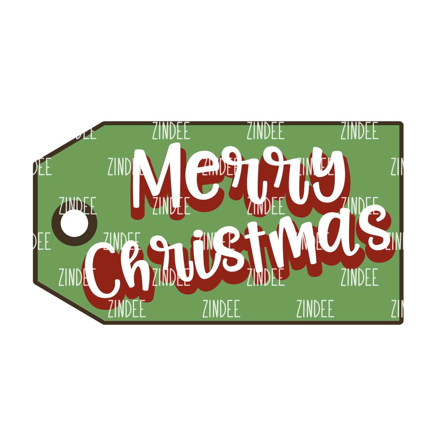 Gift Tag Acrylic Blank- Sticker- UV DTF (3 inch)