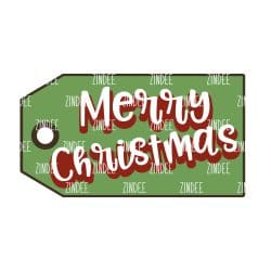 Alternative view of Gift Tag acrylic blank (5 inch)