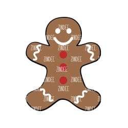 Alternative view of Gingerbread Cookie 1 inch (shaker filler) NO HOLE (10 pack)