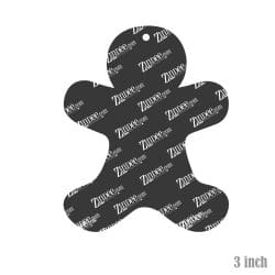 Alternative view of Gingerbread Cookie – Acrylic Keychain Blank (3") | Optional Sticker or UV DTF