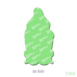 Alternative view of Girl Garden Gnome – Acrylic Badge Reel Blank (2") No Hole | Optional Sticker or UV DTF