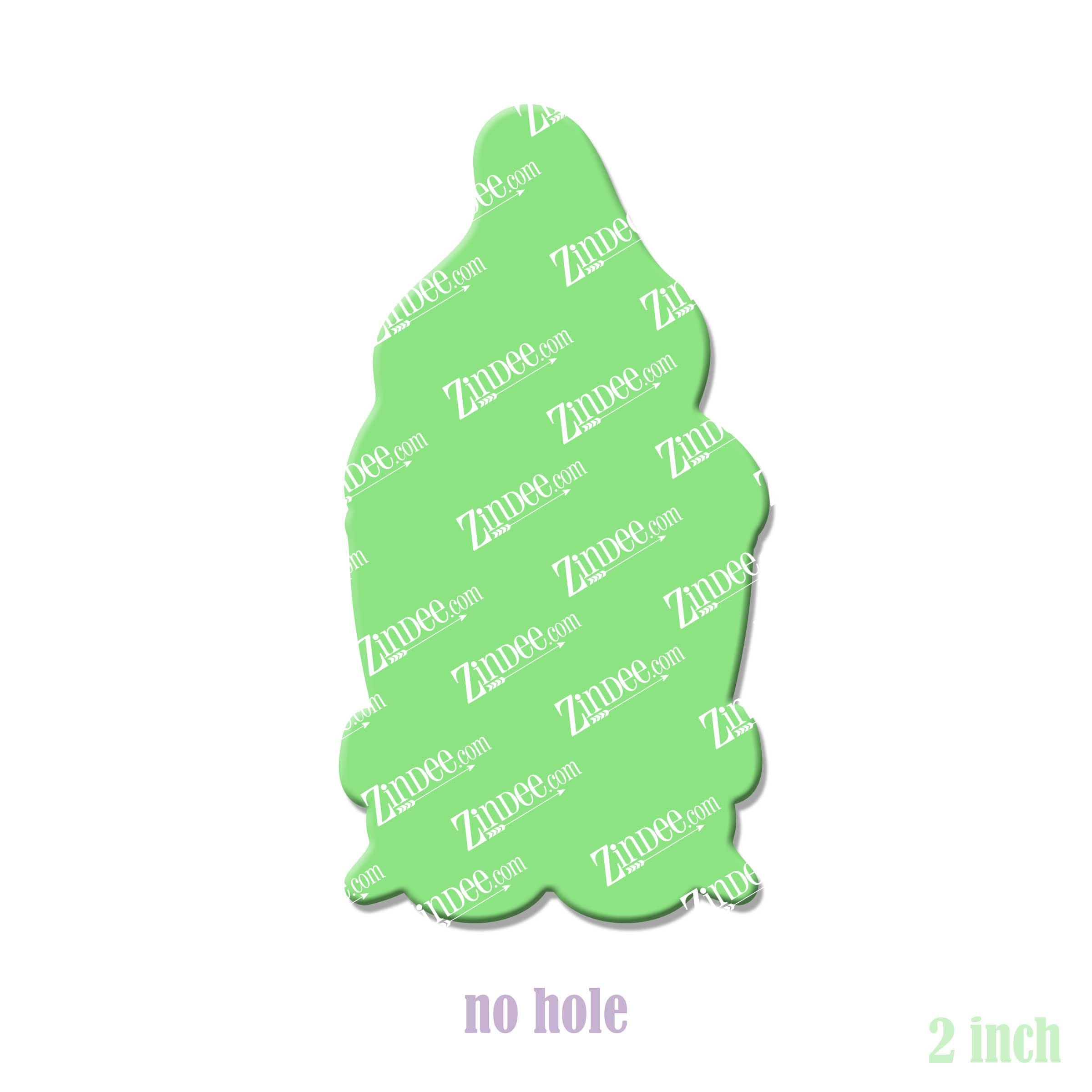 Alternative view of Girl Garden Gnome Acrylic Blank- Sticker- UV DTF (2 inch) NO HOLE