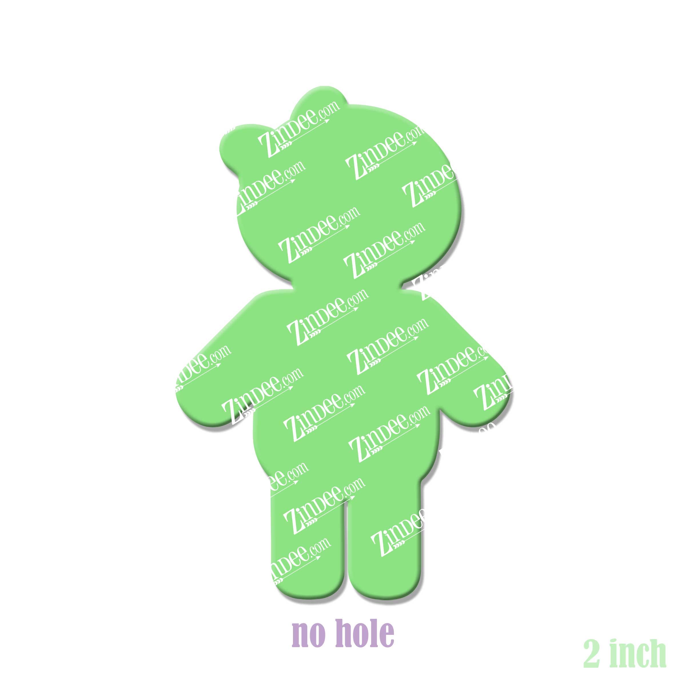 Alternative view of Girl Skeleton Acrylic Blank- Sticker- UV DTF (2 inch) NO HOLE