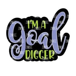 Alternative view of Goal Digger acrylic blank (3 inch)