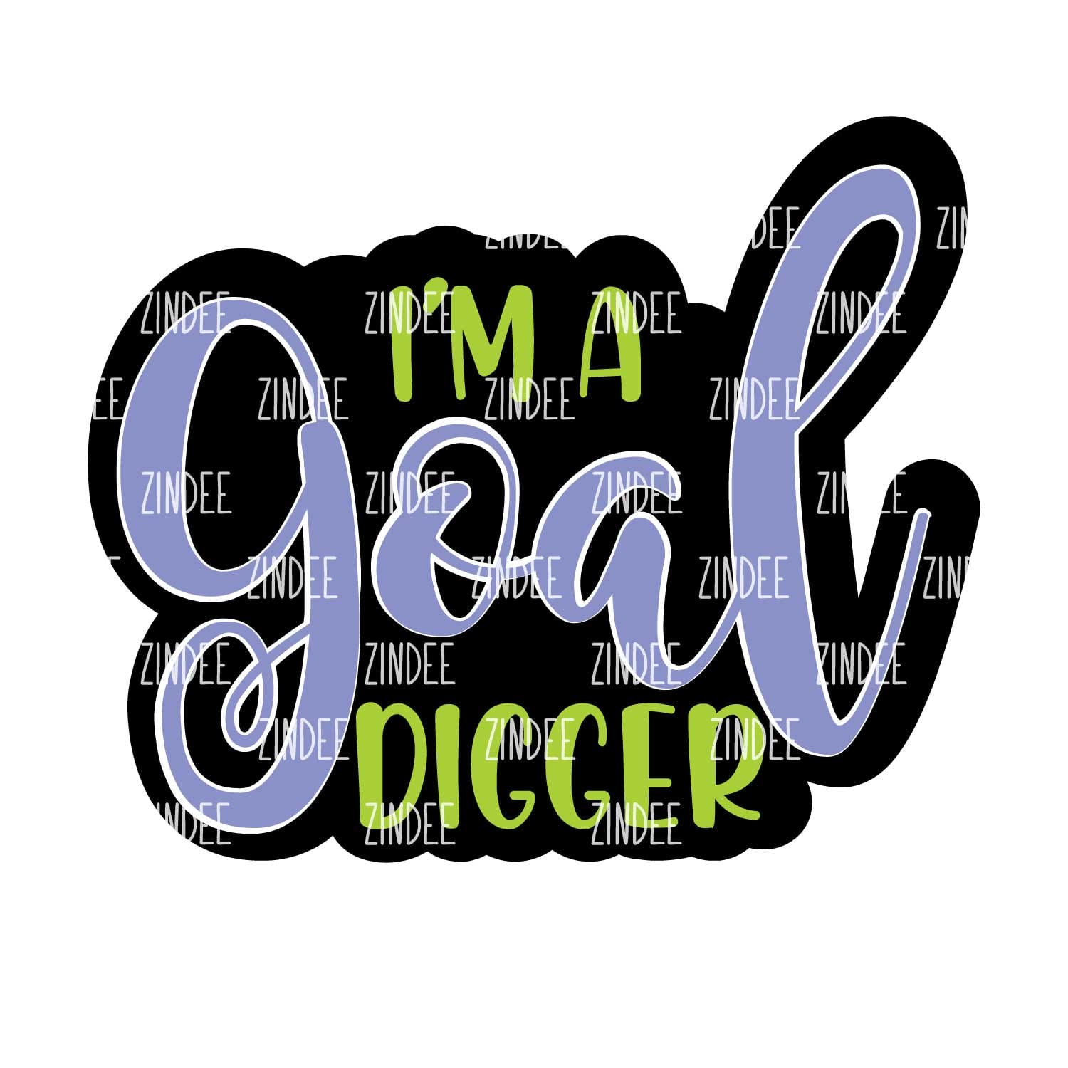 Alternative view of Goal Digger acrylic blank (3 inch)