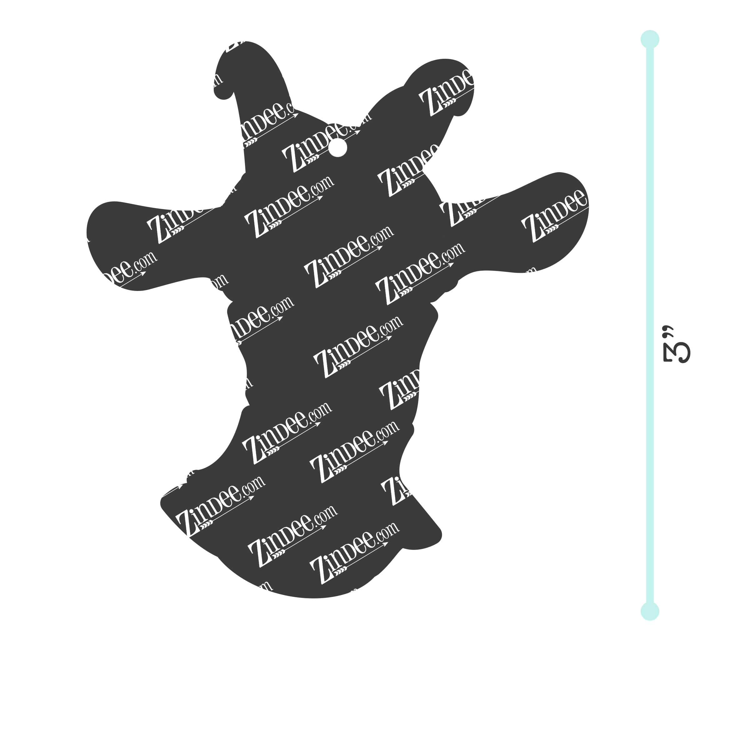 Goat with Bandana acrylic blank (3 inch)