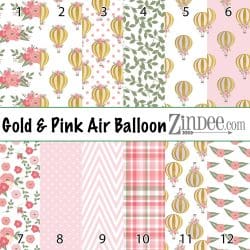 Gold and Pink Air Balloon (vinyl)