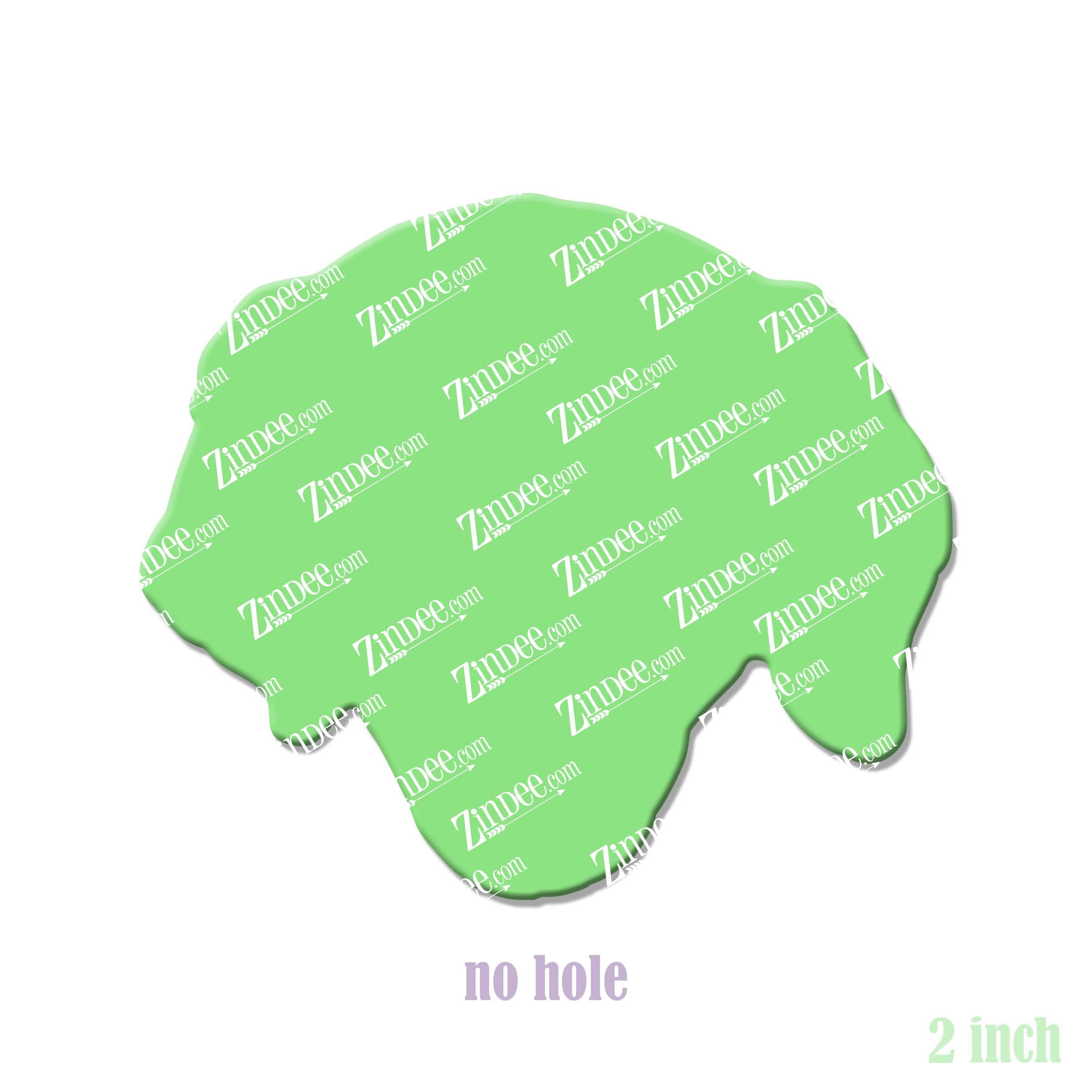 Golden Retriever Head acrylic blank (2 inch) NO HOLE