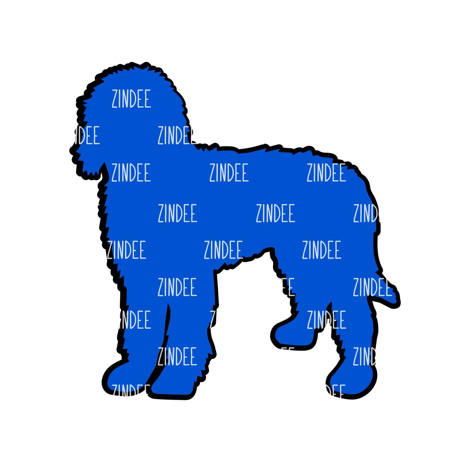 Alternative view of Golden Doodle acrylic blank (3 inch)