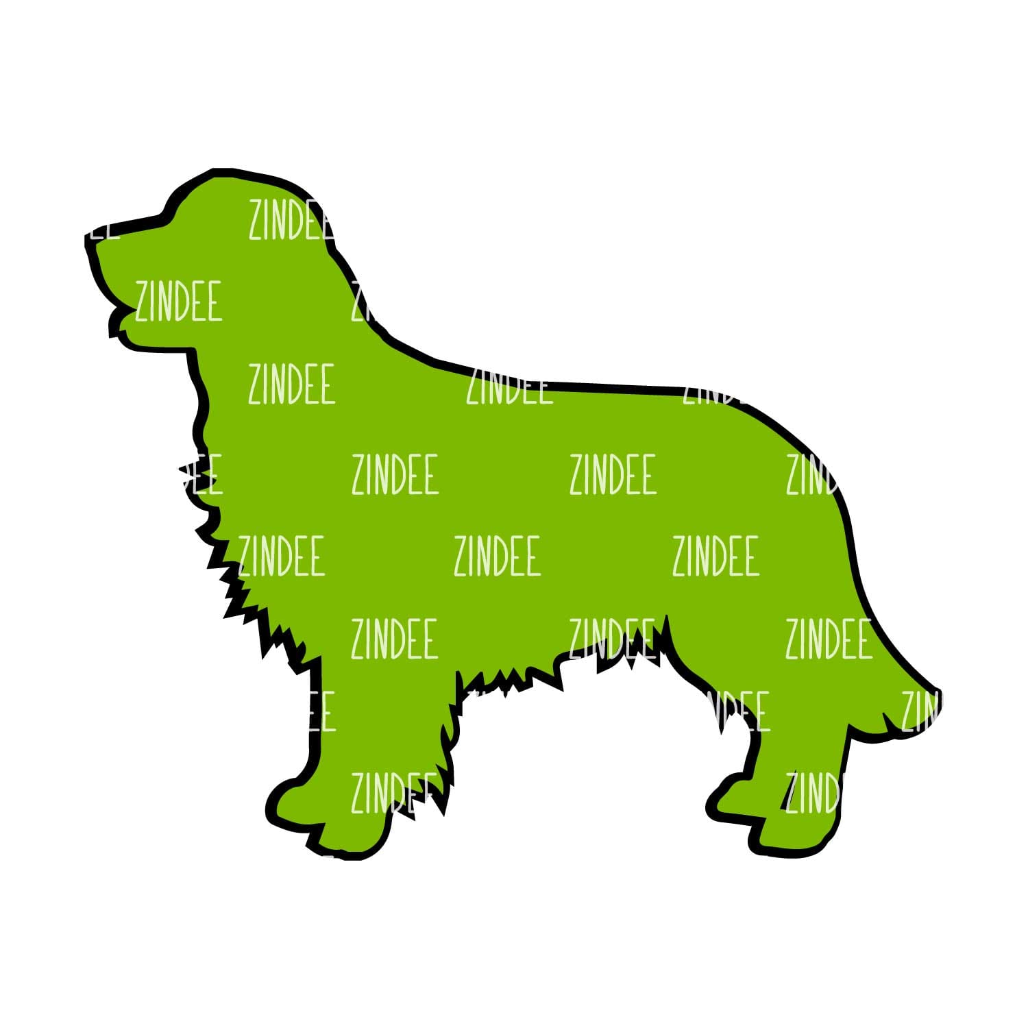 Alternative view of Golden Retriever acrylic blank (3 inch)