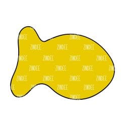Goldfish – Acrylic Badge Reel Blank (2") No Hole | Optional Sticker or UV DTF