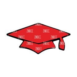 Grad Cap Acrylic Blank- Sticker- UV DTF (1.5 inch)