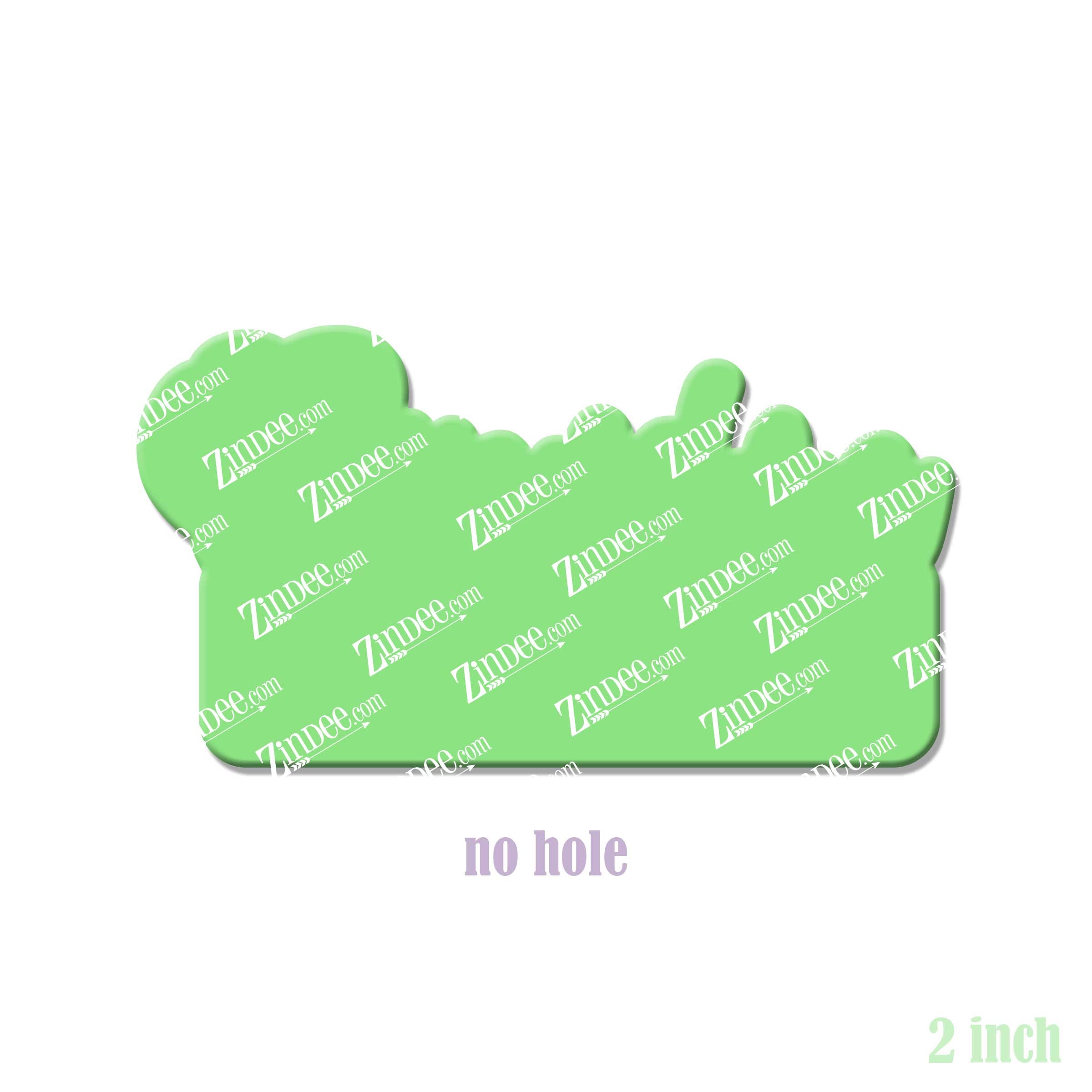 Grandma with Space acrylic blank (2 inch) NO HOLE (5 piece minimum)