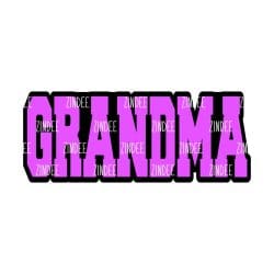 Alternative view of Grandma (word) acrylic blank (2 inch) NO HOLE (5 piece minimum)