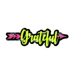 Alternative view of Grateful Arrow acrylic blank (3 inch)