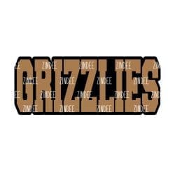 Alternative view of Grizzlies (word) acrylic blank (3 inch)