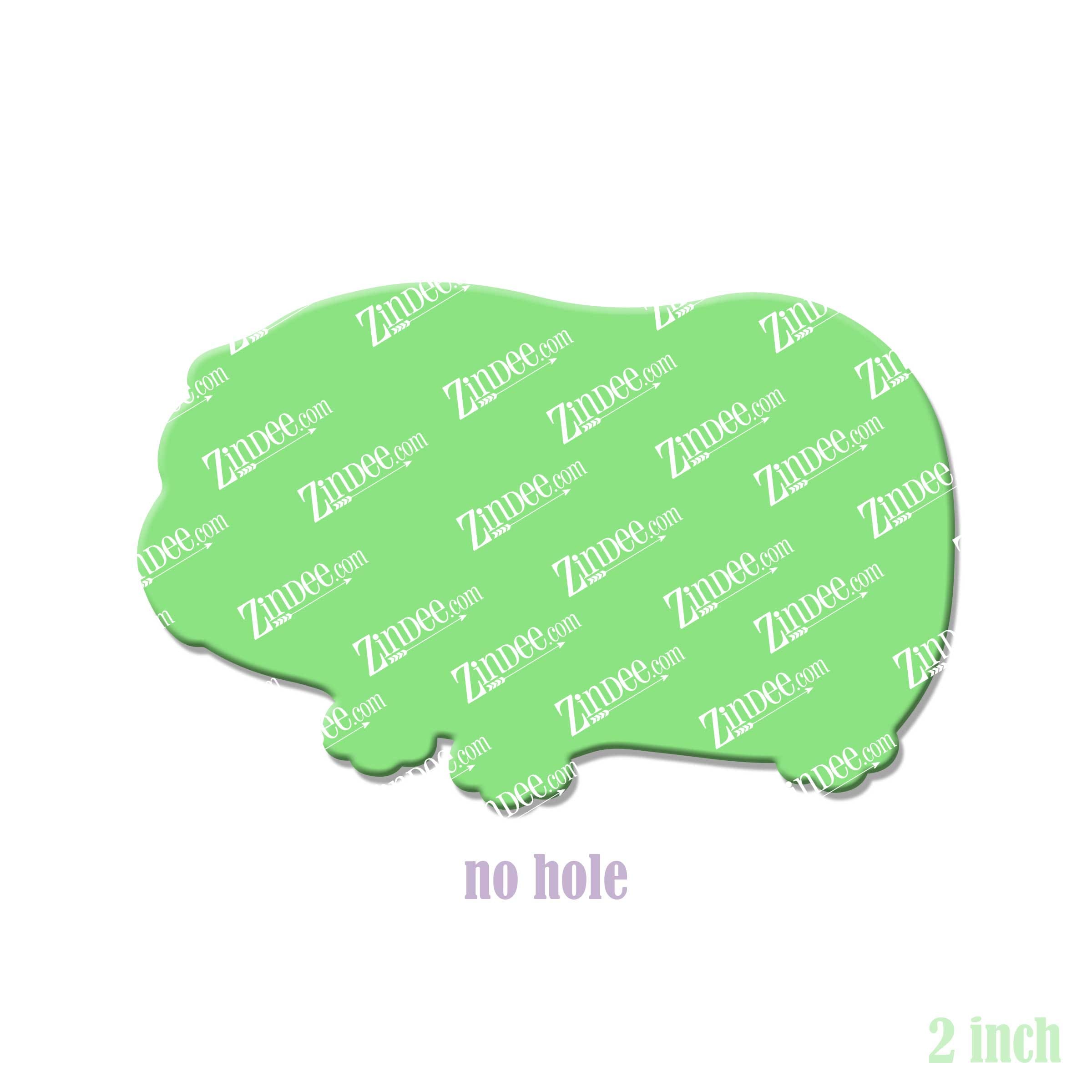 Guinea Pig acrylic blank (2 inch) NO HOLE