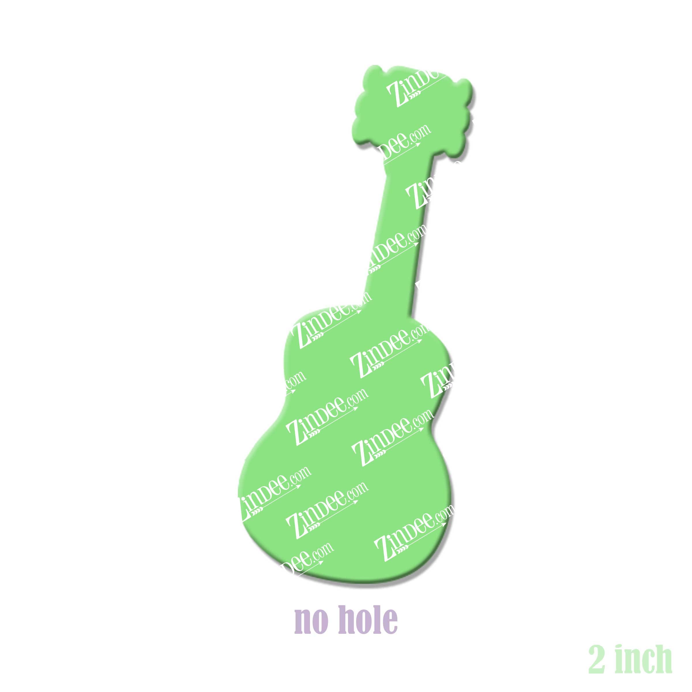 Guitar acrylic blank (2 inch) NO HOLE