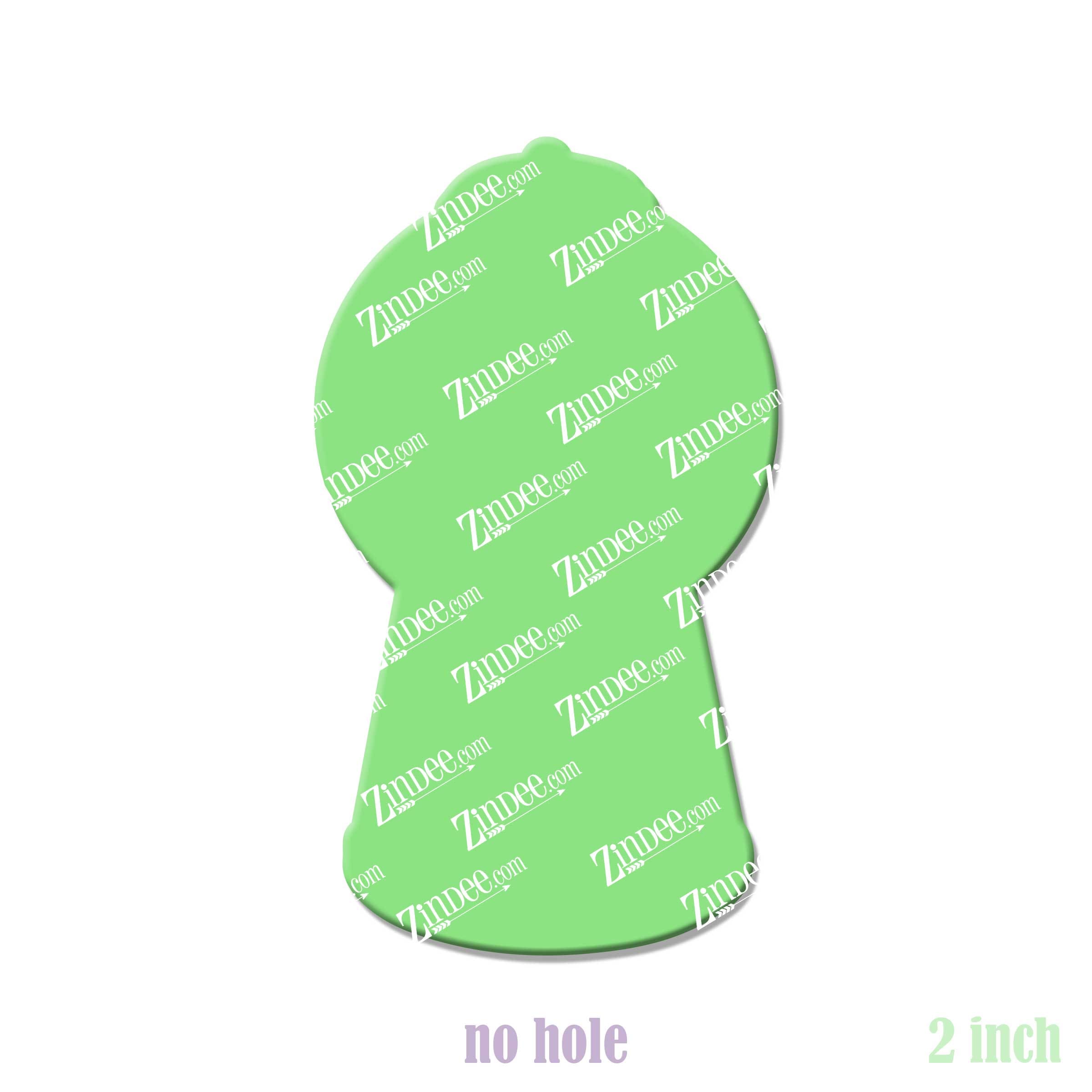 Alternative view of Gum Ball Machine Acrylic Blank- Sticker- UV DTF (2 inch) NO HOLE