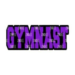 Alternative view of Gymnast (word) acrylic blank (3 inch)