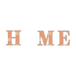 Alternative view of HME 3" letters (Black Acrylic)