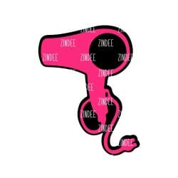 Hair Dryer acrylic blank (3 inch) - Image 2