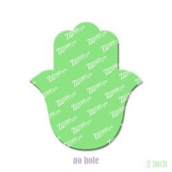 Alternative view of Hand of Fatima – Acrylic Badge Reel Blank (2") No Hole | Optional Sticker or UV DTF