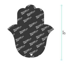 Alternative view of Hand of Fatima – Acrylic Keychain Blank (3") | Optional Sticker or UV DTF