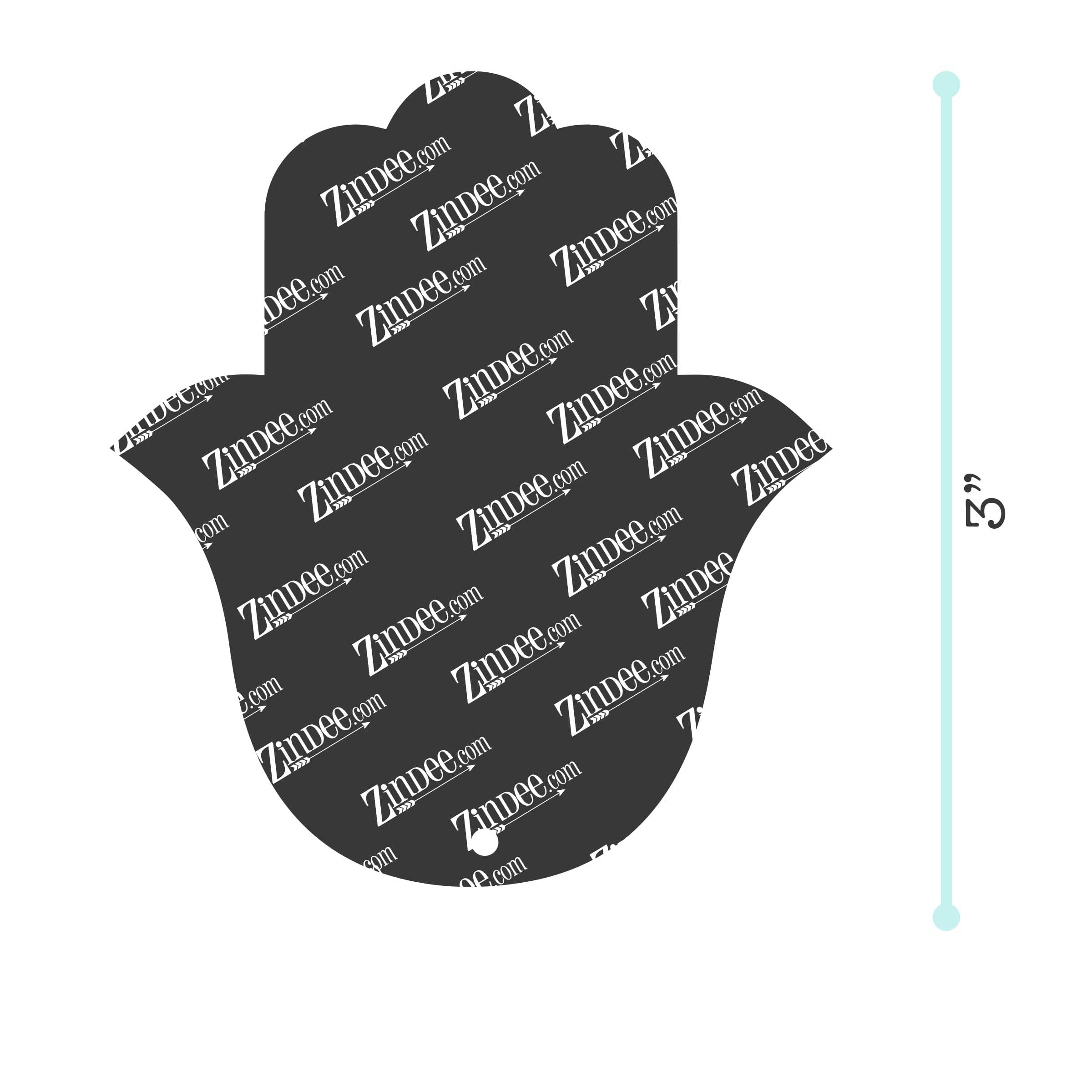 Alternative view of Hand of Fatima Acrylic Blank- Sticker- UV DTF (3 inch)