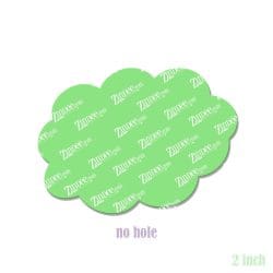Alternative view of Happy Cloud – Acrylic Badge Reel Blank (2") No Hole | Optional Sticker or UV DTF