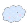Happy Cloud – Acrylic Keychain Blank (3") | Optional Sticker or UV DTF