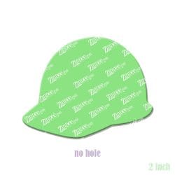 Alternative view of Hard Hat – Acrylic Badge Reel Blank (2") No Hole | Optional Sticker or UV DTF