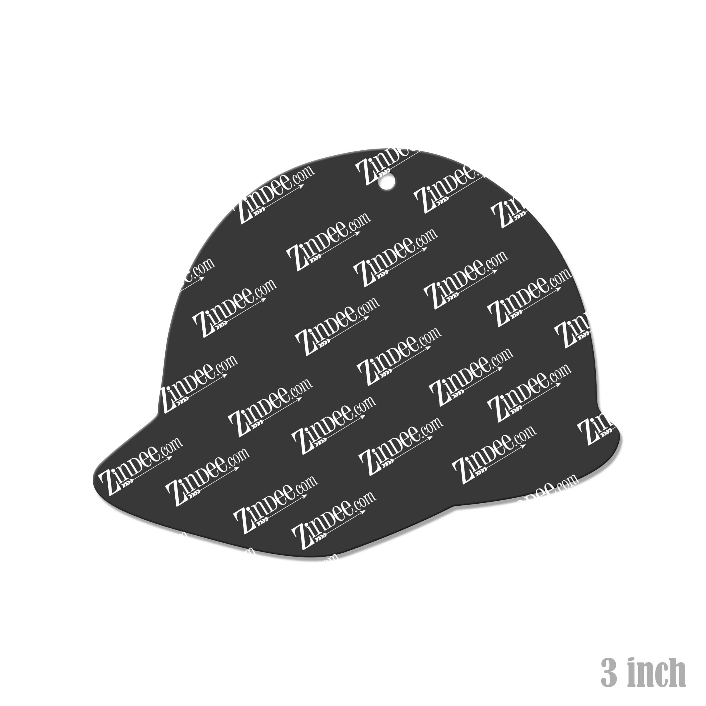 Alternative view of Hard Hat Acrylic Blank- Sticker- UV DTF (3 inch)