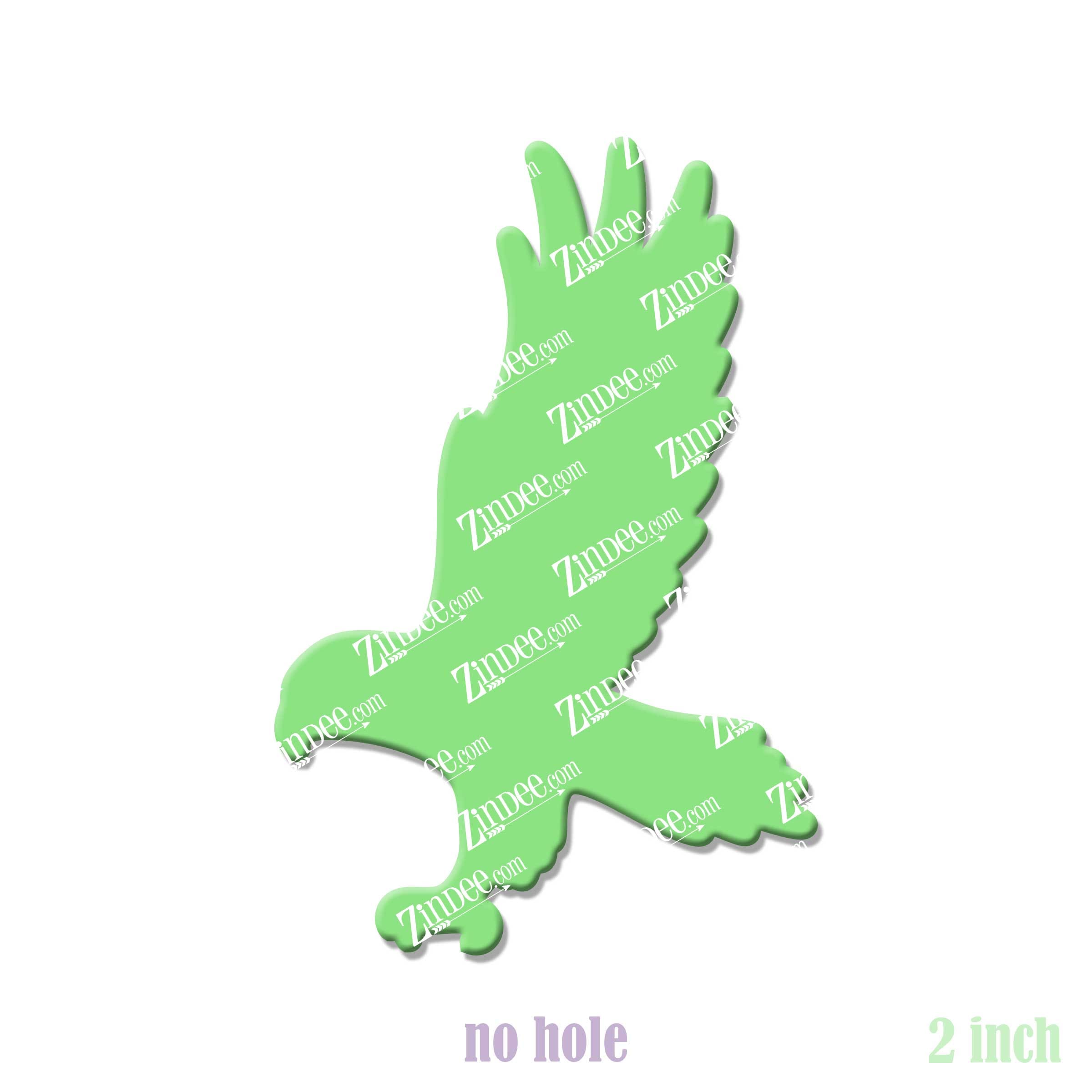 Hawk acrylic blank (2 inch) NO HOLE (5 piece minimum)