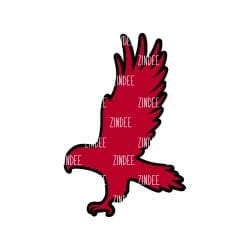 Alternative view of Hawk acrylic blank (3 inch)