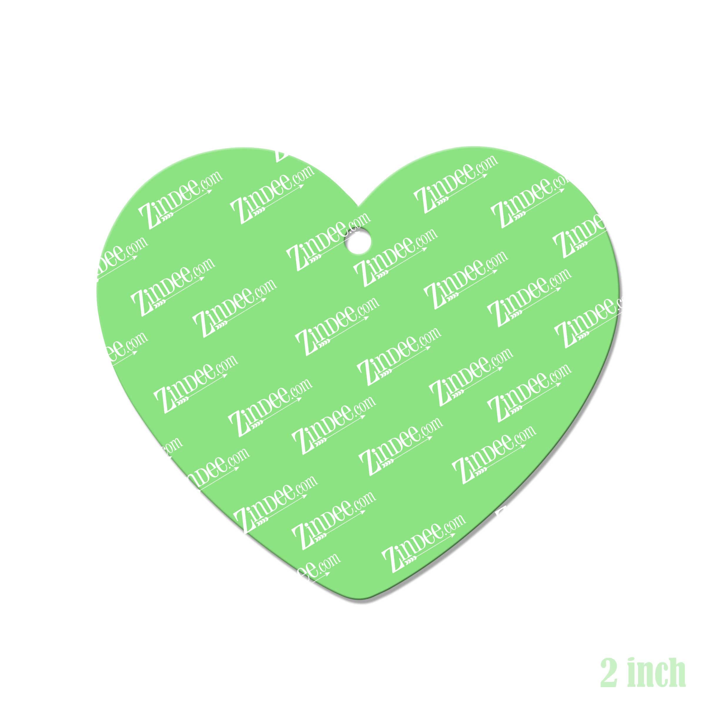 Blank Sublimation Blank 2.5 Heart Shaped Magnet 10-Pack for Printing