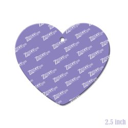 Alternative view of Heart Acrylic Blank- Sticker- UV DTF (2.5 inch)