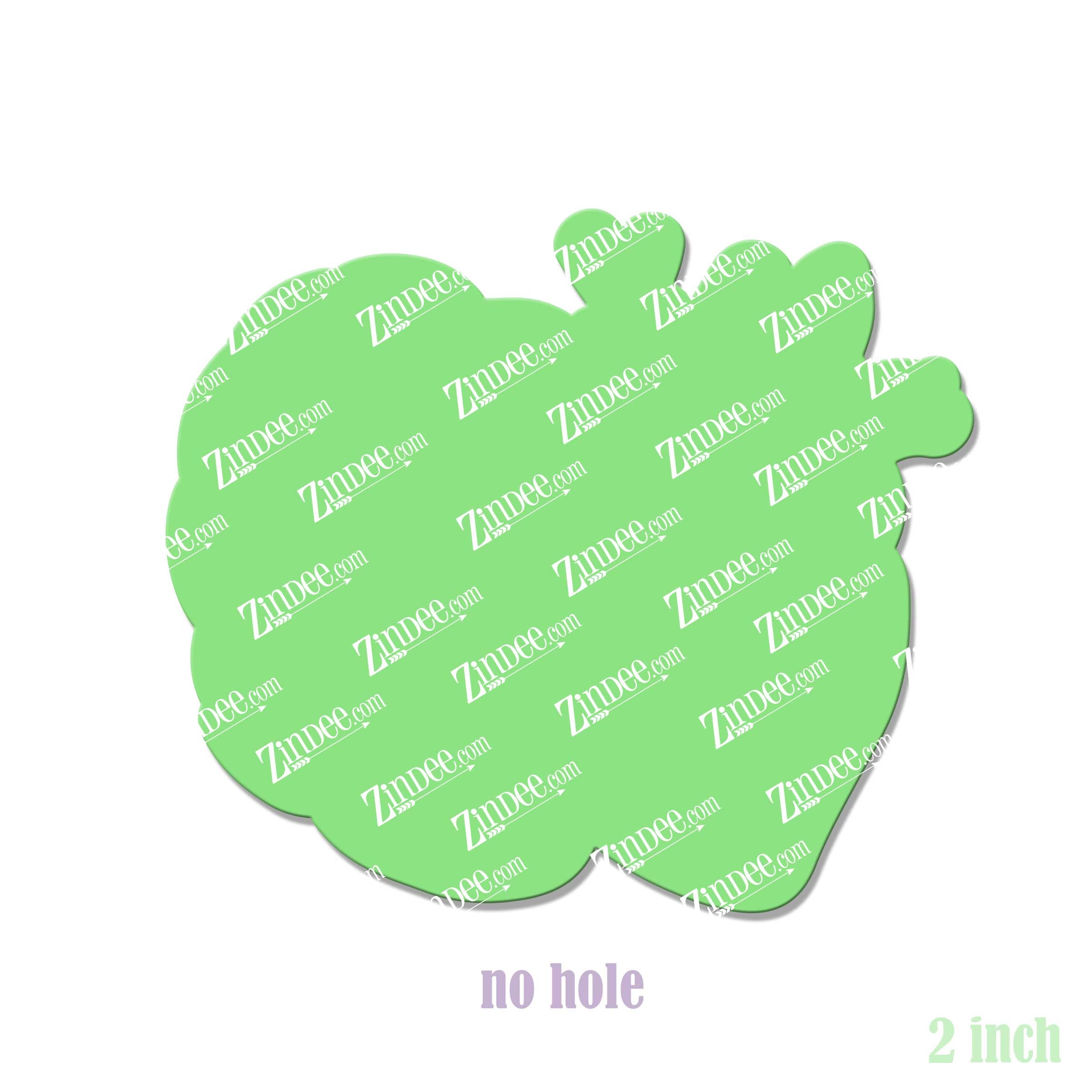 Alternative view of Heart Brain Acrylic Blank- Sticker- UV DTF (2 inch) NO HOLE