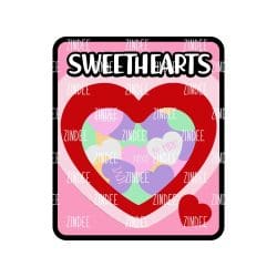 Heart Candy Box – Acrylic Keychain Blank (3") | Optional Sticker or UV DTF