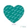 Heart Charm acrylic blank (.5 inch) NO HOLE 10 pack