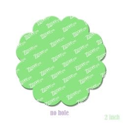 Alternative view of Heart Flower – Acrylic Badge Reel Blank (2") No Hole | Optional Sticker or UV DTF