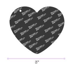 Alternative view of Heart – Acrylic Keychain Blank (3") | Optional Sticker or UV DTF