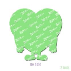 Alternative view of Heart Person – Acrylic Badge Reel Blank (2") No Hole | Optional Sticker or UV DTF