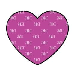 Heart .45 inch (shaker filler) NO HOLE (10 Pack) - Image 2