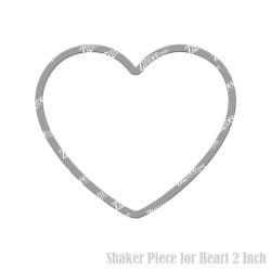 Heart Shaker Piece (2 inch)