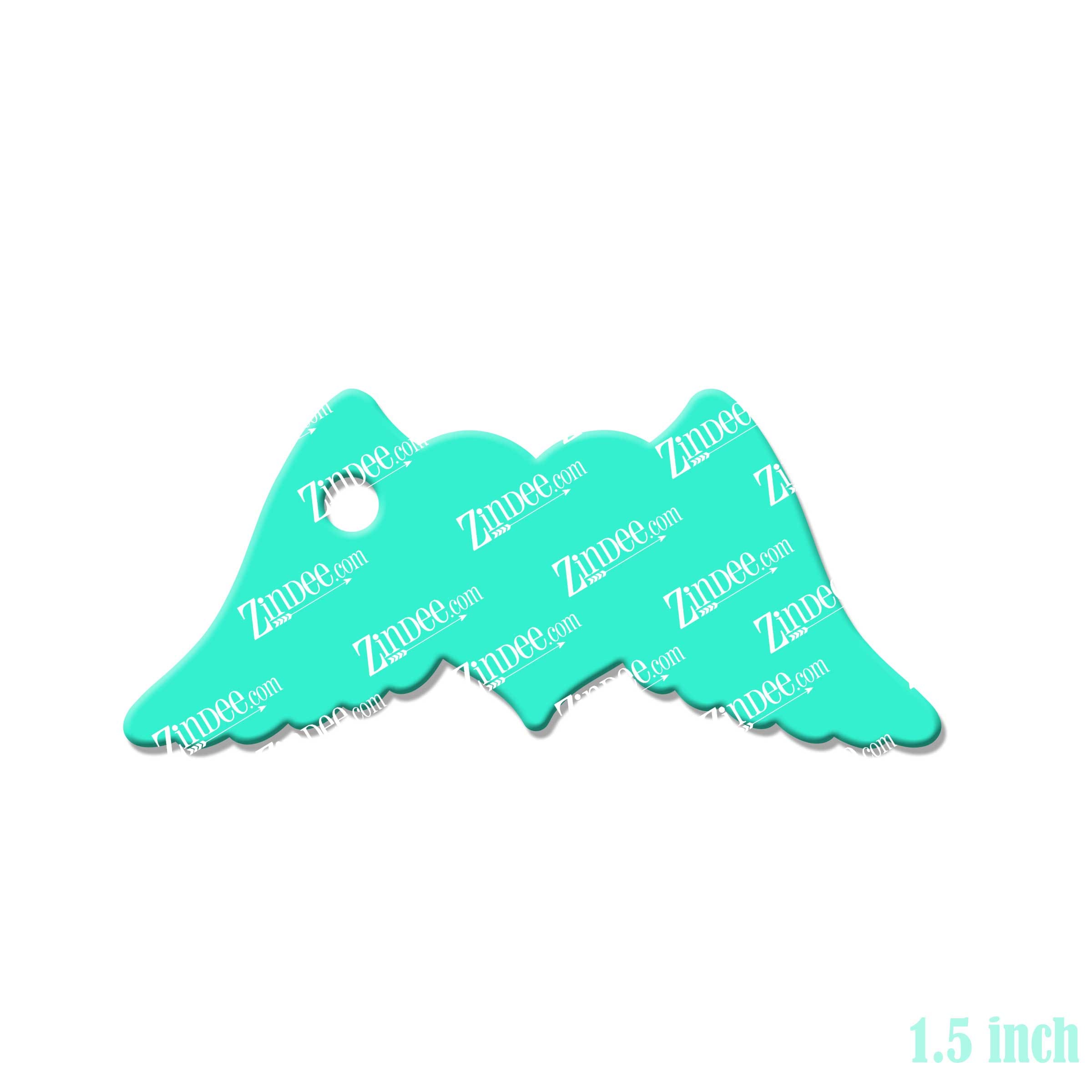 Heart with Wings Acrylic Blank- Sticker- UV DTF (1.5 inch) - Image 2