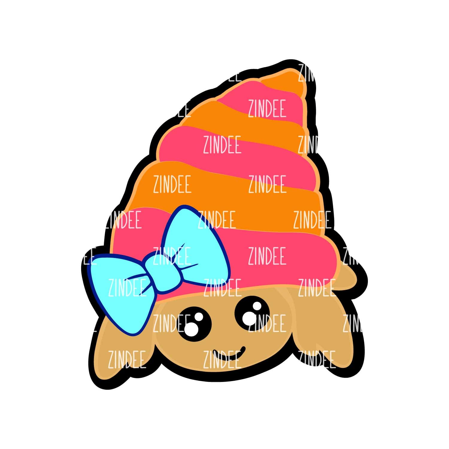 Hermit Crab Acrylic Blank- Sticker- UV DTF (2 inch) NO HOLE